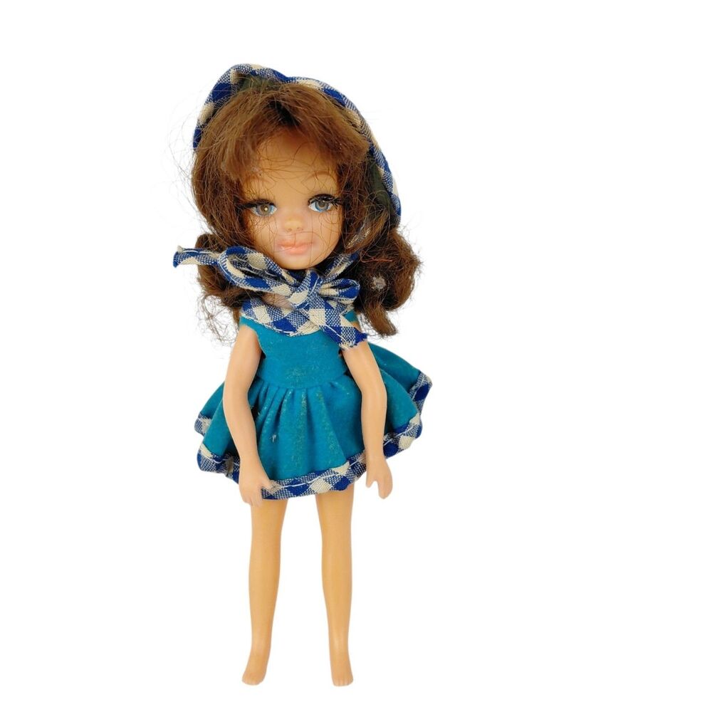 Uneeda 1967 Tiny Teen Doll “Fun Time“ Brunette No Shoes